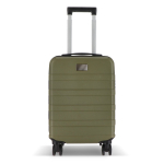 Trolley de cabina 18 pulgadas con 4 ruedas giratorias y soporte móvil color verde oliva