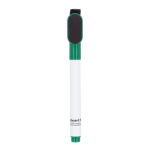 Rotulador para pizarra blanca con imán y borrador integrado color verde