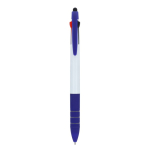 Bolígrafo 3 colores con puntero táctil y agarre suave color azul oscuro segunda vista