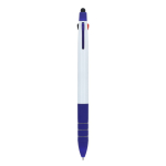 Bolígrafo 3 colores con puntero táctil y agarre suave color azul oscuro cuarta vista
