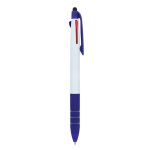 Bolígrafo 3 colores con puntero táctil y agarre suave color azul oscuro quinta vista