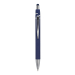 Bolígrafo giratorio de aluminio con clip metálico tinta azul color azul oscuro segunda vista