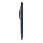 Bolígrafo con puntero óptico y clip metálico tinta azul color azul oscuro
