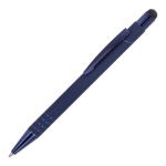 Bolígrafo con puntero óptico y clip metálico tinta azul color azul oscuro tercera vista