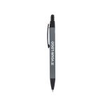 Bolígrafo de aluminio reciclado de tacto suave tinta azul vista principal