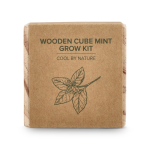 Kit de cultivo de menta con maceta y sustrato de coco color natural cuarta vista