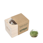 Kit de plantación de microverduras con tierra de coco vista principal