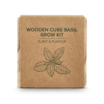 Kit de cultivo de albahaca con maceta y sustrato de coco color natural cuarta vista