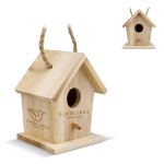 Casita para pájaros de madera con entrada frontal de 30mm para jardín