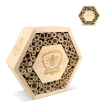 Colmena hexagonal para abejas solitarias de madera FSC