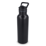 Botella térmica de acero inoxidable con boquilla y asa a juego 500ml color negro