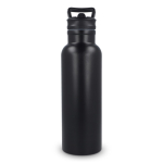 Botella térmica de acero inoxidable con boquilla y asa a juego 500ml color negro segunda vista
