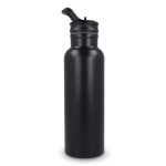 Botella térmica de acero inoxidable con boquilla y asa a juego 500ml color negro cuarta vista