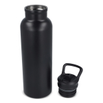 Botella térmica de acero inoxidable con boquilla y asa a juego 500ml color negro sexta vista