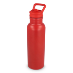 Botella térmica de acero inoxidable con boquilla y asa a juego 500ml color rojo