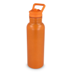 Botella térmica de acero inoxidable con boquilla y asa a juego 500ml color naranja