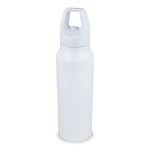 Botella térmica de acero inoxidable con cierre antigoteo 500ml color blanco
