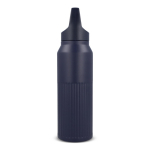 Botella térmica de acero inoxidable con cierre antigoteo 500ml color azul oscuro tercera vista