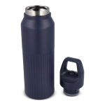 Botella térmica de acero inoxidable con cierre antigoteo 500ml color azul oscuro cuarta vista