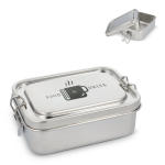 Fiambrera de acero inoxidable con tapa hermética antigoteo
