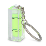 Llavero con nivel de burbuja para llaves y pequeñas tareas color transparente