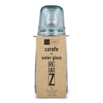 Jarra fabricado en Europa con tapón metálico y vaso a juego 1L color transparente segunda vista