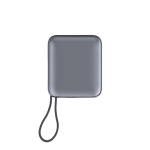 Power bank con cables integrados y carga rápida 10.000mAh color gris oscuro segunda vista