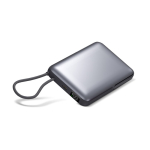 Power bank con MagSafe para carga inalámbrica y pantalla LED 10.000mAh color gris oscuro