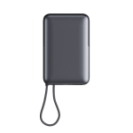 Power bank con MagSafe para carga inalámbrica y pantalla LED 10.000mAh color gris oscuro segunda vista