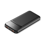 Power bank compacto con carga rápida y pantalla LED 10.000mAh color negro