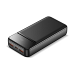 Power bank compacto con carga rápiday pantalla LED 20.000mAh color negro