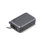 Power bank compacto con carga rápida y pantalla LED 30.000mAh color gris oscuro