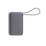 Power bank compacto con carga rápida y pantalla LED 30.000mAh color gris oscuro segunda vista