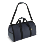 Bolsa plegable ideal para viajes con funda para ropa y asa doble color azul oscuro