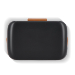 Nevera portátil compacta antigoteo para bebidas y snacks 8L color negro cuarta vista