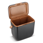 Nevera portátil compacta antigoteo para bebidas y snacks 8L color negro quinta vista