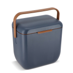 Nevera portátil compacta antigoteo para bebidas y snacks 8L color azul oscuro