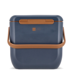 Nevera portátil compacta antigoteo para bebidas y snacks 8L color azul oscuro tercera vista