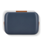 Nevera portátil compacta antigoteo para bebidas y snacks 8L color azul oscuro cuarta vista