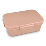 Fiambrera amplia con tapa a juego de cierre seguro Sagaform color rosa pastel
