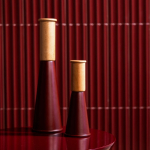 Molinillo grande en forma cónica de madera de haya Sagaform color rojo oscuro septima vista