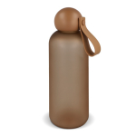 Botella antigoteo mate con tapón redondo y asa Sagaform 650ml color marrón