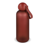Botella antigoteo mate con tapón redondo y asa Sagaform 650ml color burdeos