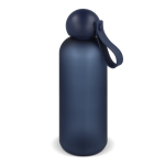 Botella antigoteo mate con tapón redondo y asa Sagaform 650ml color azul oscuro