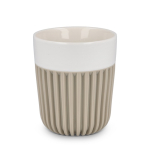 Taza de porcelana fabricada en Europa con funda aislante 280ml color beige