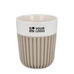 Taza de porcelana fabricada en Europa con funda aislante 280ml vista principal