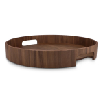 Bandeja con asas integradas bicolor de madera certificada color marrón quinta vista