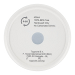 Termo de acero inoxidable para llevar con tapa 360° antigoteo 400ml color blanco quinta vista