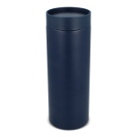 Termo de acero inoxidable para llevar con tapa 360° antigoteo 400ml color azul oscuro