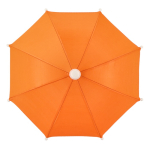 Soporte para móvil en forma de paraguas con ventosa y sombra anticalor color naranja sexta vista